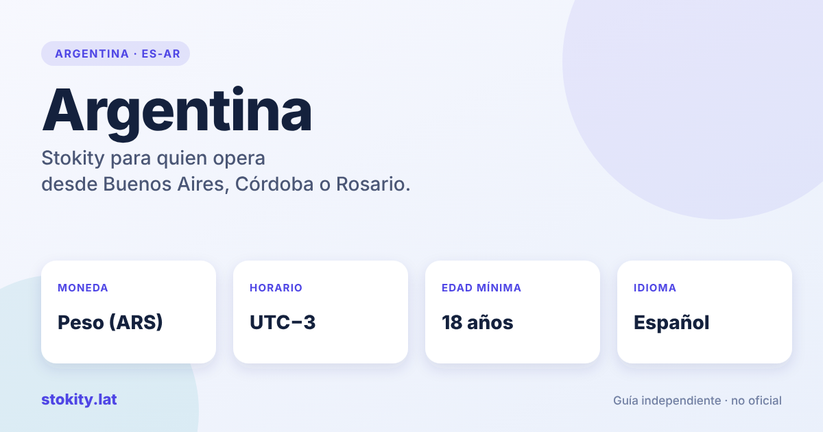 Ficha de Argentina: moneda, horario y edad mínima